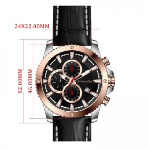 Crocodile CM-013A24B Silver Rosegold Black  